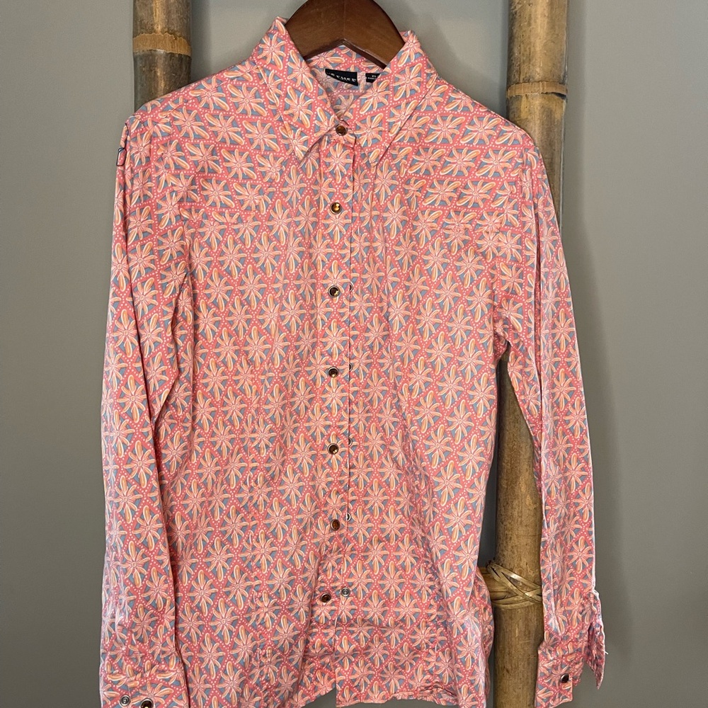 Cruel Girl Pink and White Floral Button Down Shirt